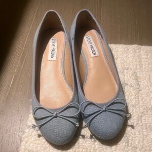 Steve Madden Blue Denim ‘Cherish’ Ballet Flats